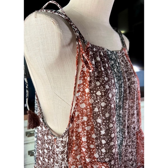 Anthropologie Shirred Beach Maxi Dress L - Picture 3 of 9